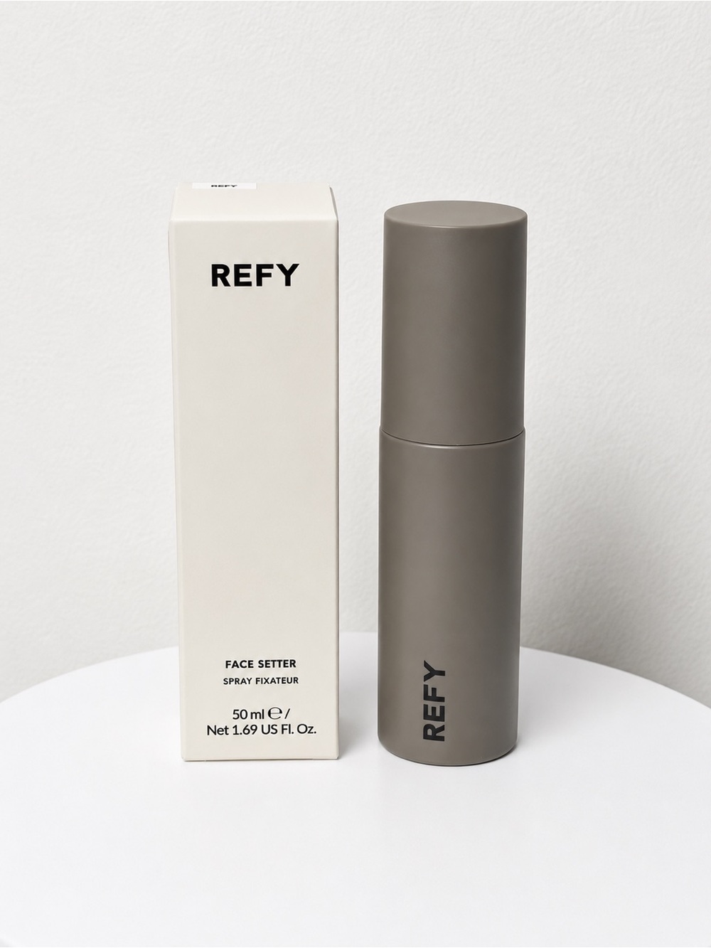 REFY Face Setter Spray - Taupe Bottle with Box